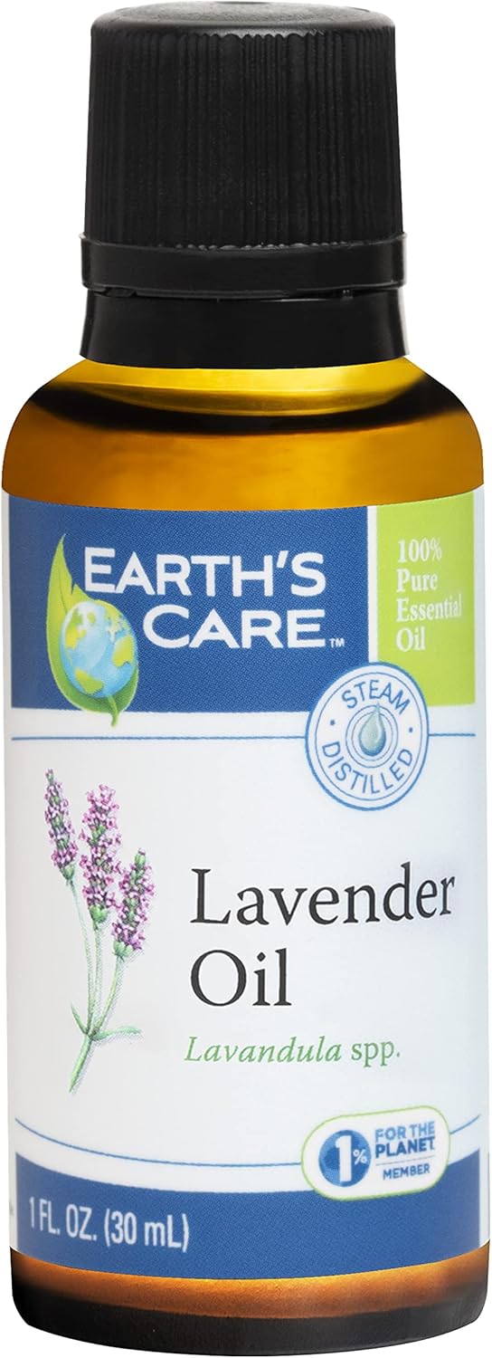 Earth’s Care Lavender Oil Pure Steam Distilled 100% Lavender Essential Oil for Diffuser and Aromatherapy