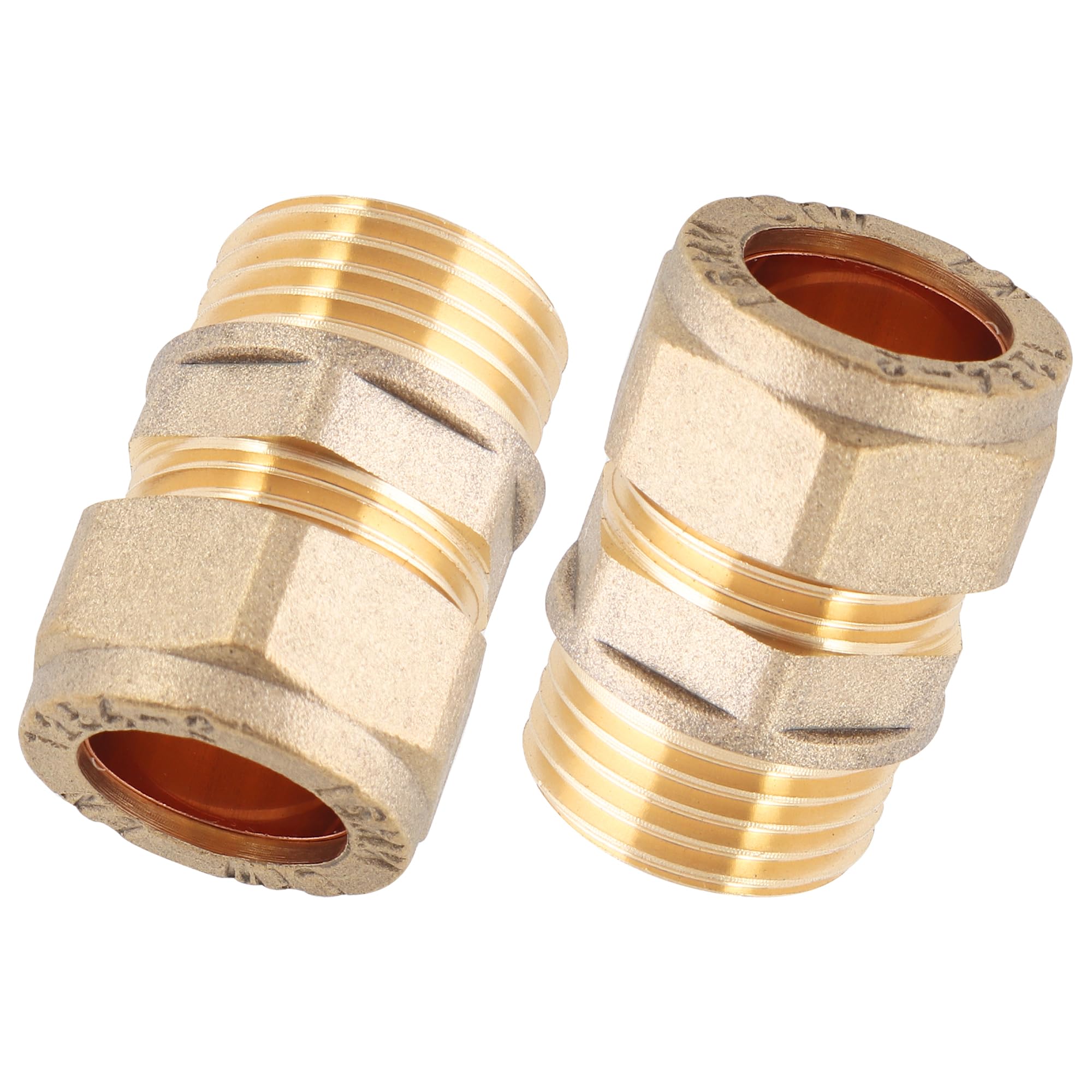 Ltwfitting Men's Brass 15Mm Od X 1/2-Inch Bspt Compression Connector Fitting(Pack Of 2)