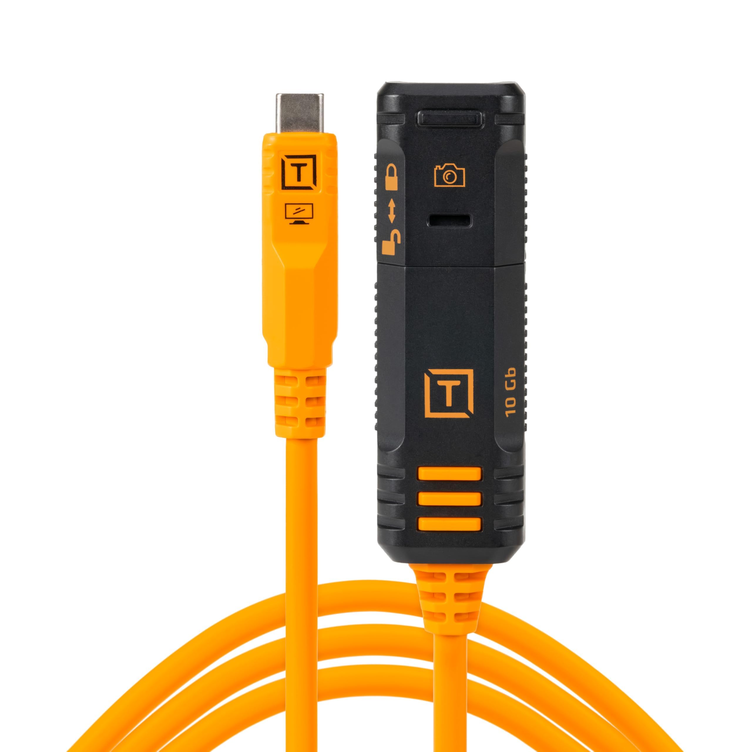Tether Tools TetherPro Optima 10G 16' USB-C TetherBoost Cavo di prolunga con blocco – nero