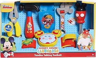 Disney Mickey Toodles Talk'n Toolbelt and Kids Play Tool Accessories for Contruction and Building Role Play and Dress Up
