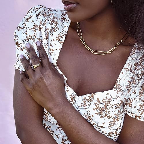 Miniatura 4 de Anillos apilables tricolor con cruz para mujeres y adultos, no se deslustra, anillo rodante entrelazado Trinity, anillo apilable de tres tonos