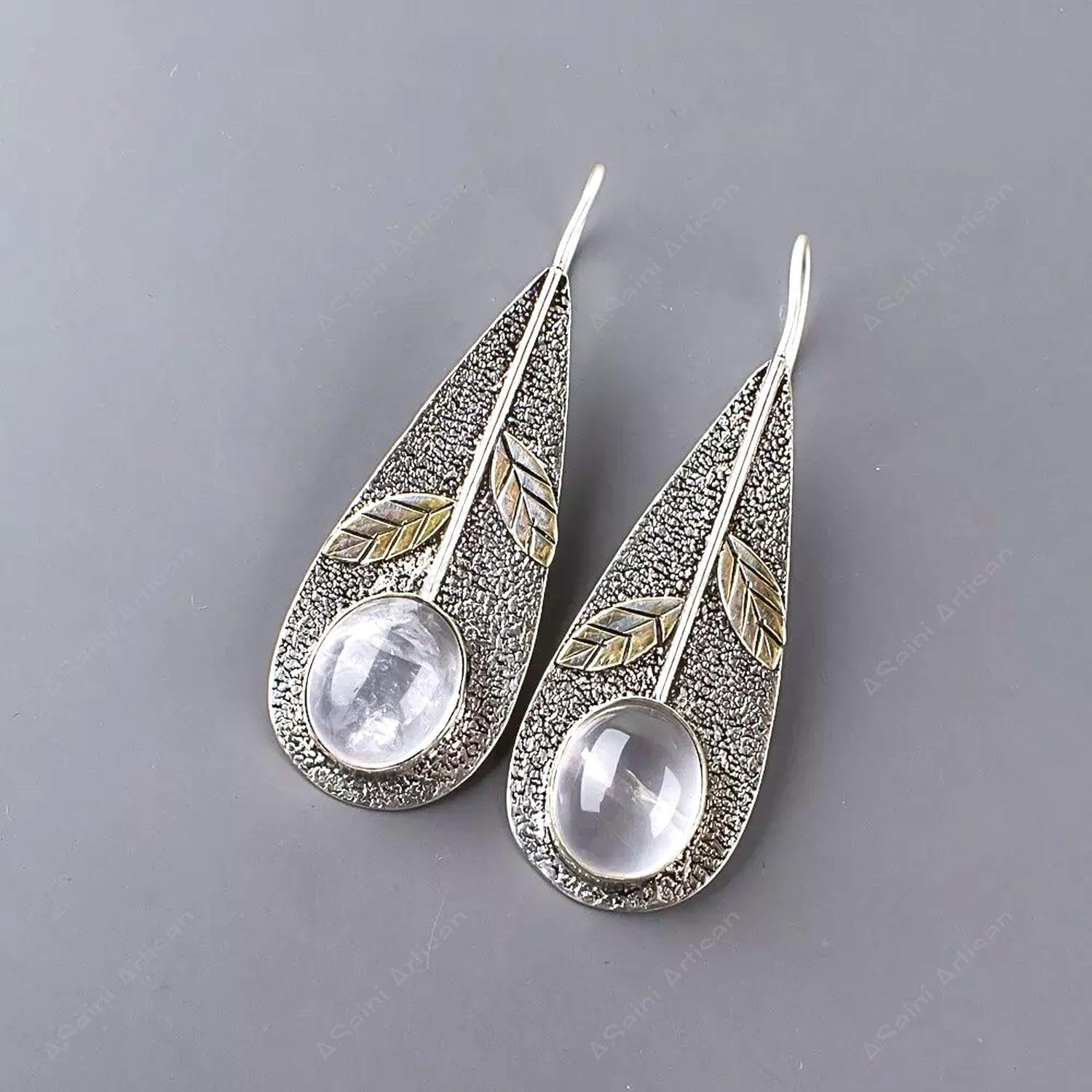 Valentine Day Gift 925 Sterling Silver Drop Dangle Texture Dangle Earrings Wedding Gift Boho Statement Women's Jewelry Wedding for Women for Her Women Daughter