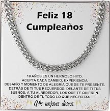 Bramart Men's Necklace Birthday Years Gift Ideas for Him Party Special Event - Gift Idea Age Christmas Anniversary - Gift Set with Dedication Included