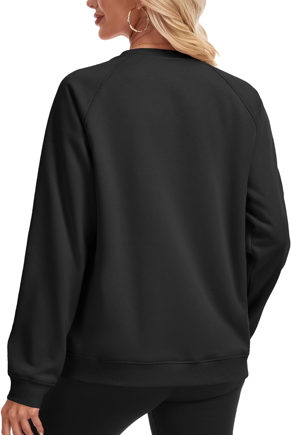 MAGCOMSEN Women's Sweatshirt Fleece Sherpa Lined Pullover Sweaters Warm Long Sleeve Shirts Crewneck Winter Tops - Image 4