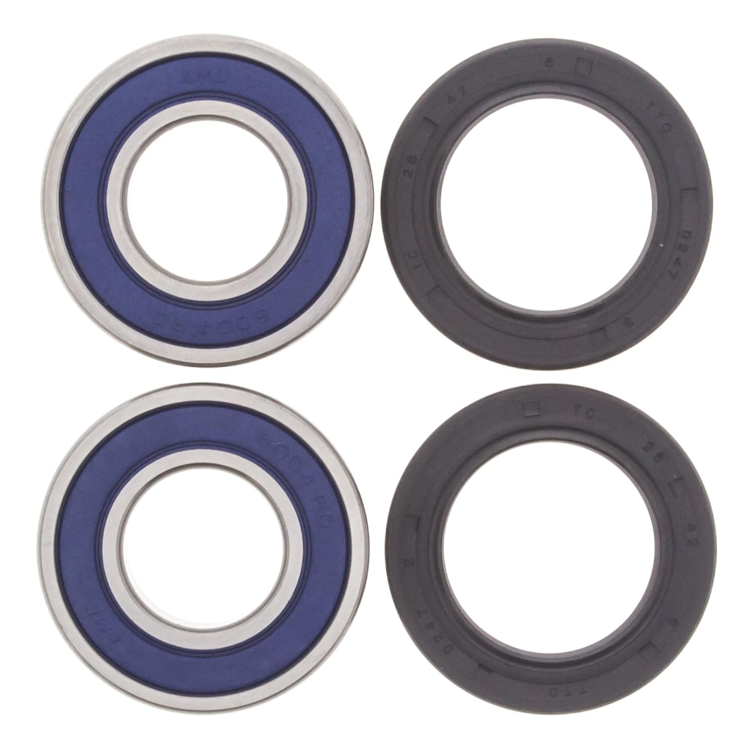 All Balls Front Wheel Bearing Kit Compatible with 1988‑2007 Honda Shadow VLX