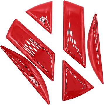 Finest-Folia DM001 3D Emblem, Gel Sticker, Rear Red