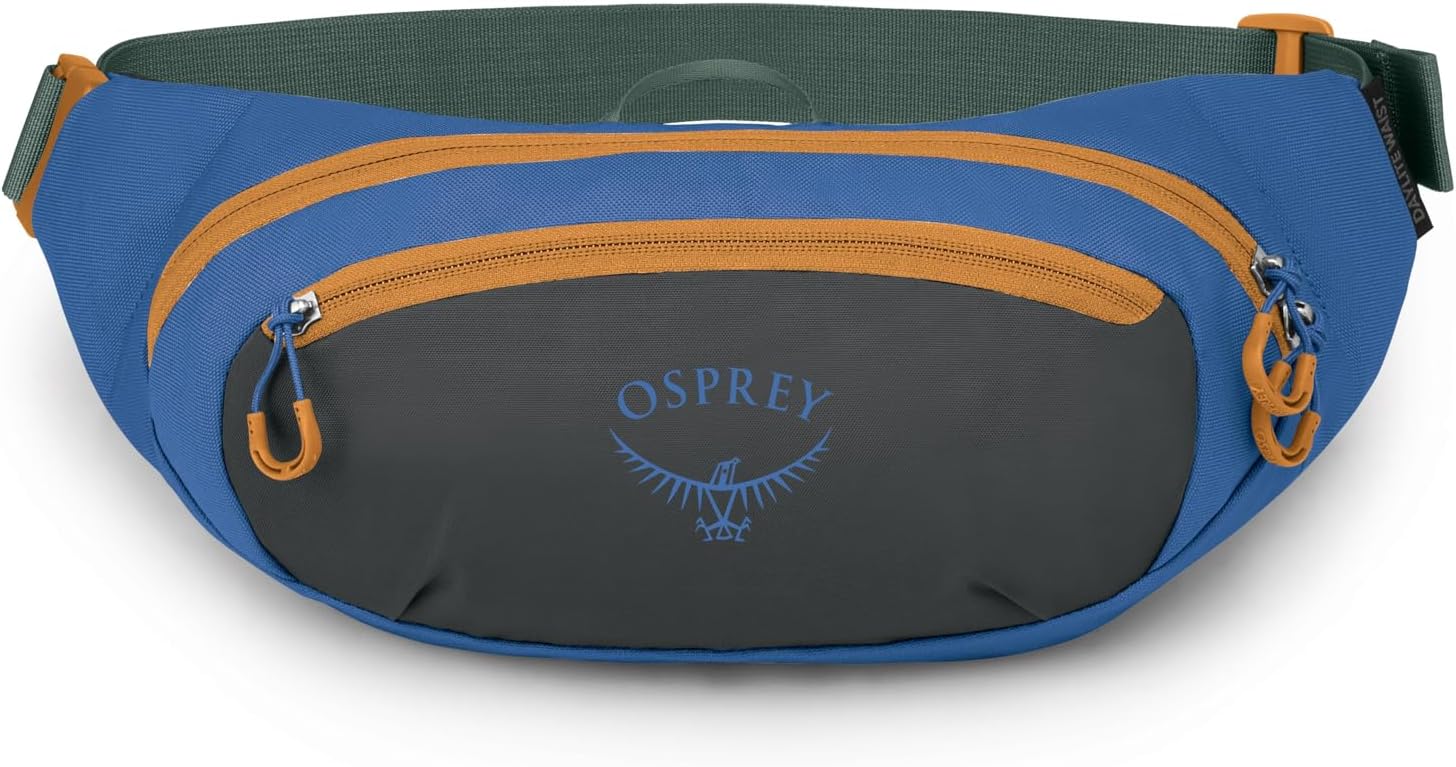 Osprey Daylite Earth Waist Pack for Men and Women, Dark Charcoal/Blue Flame
