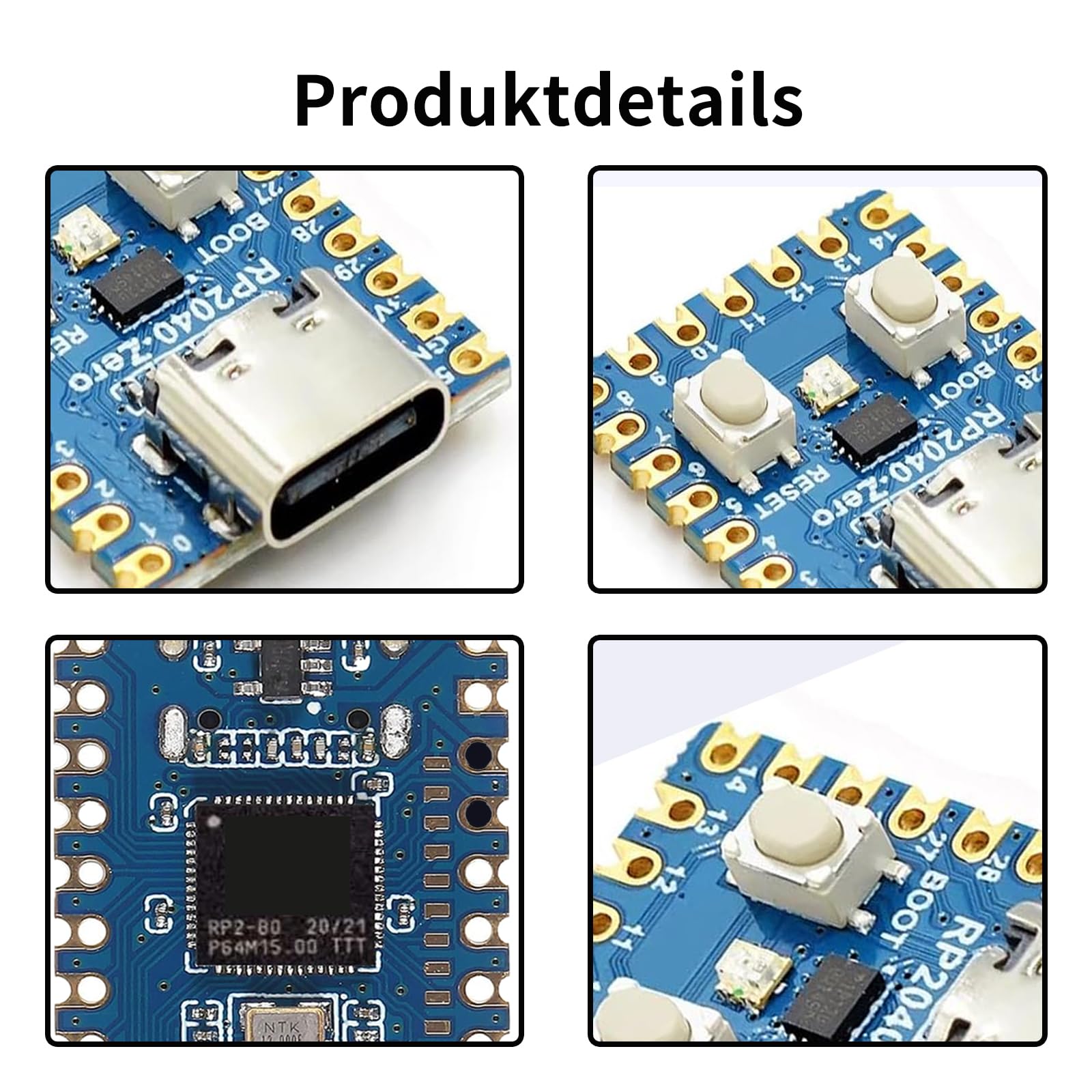 RP2040-Zero Microcontroller Board basato su Raspberry Pi 2040 Dual-Core ARM Cortex M0+