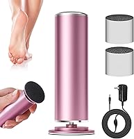 Vista 10 de krofaue Molinillo electrónico de archivos de pie (velocidad ajustable) con 60 discos de papel de lija de repuesto, herramienta de pedicura