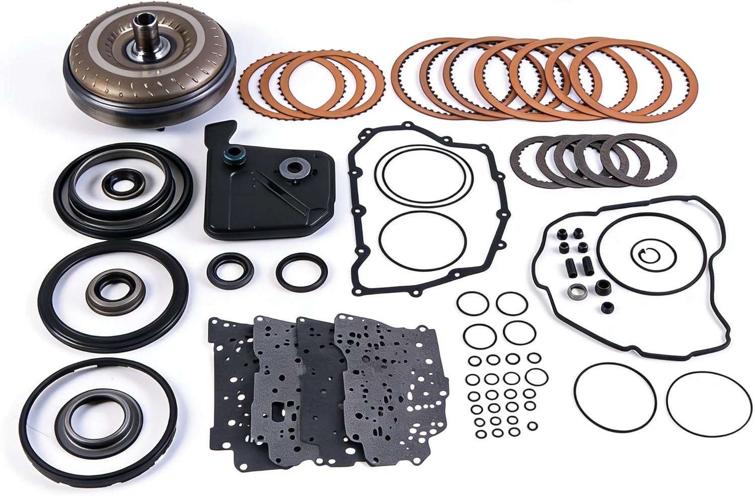 6F35 Transmission Rebuild Kit with Torque Converter & Oil Filter for 2013-on Ford Escape Fusion Explorer Edge Lincoln MKC