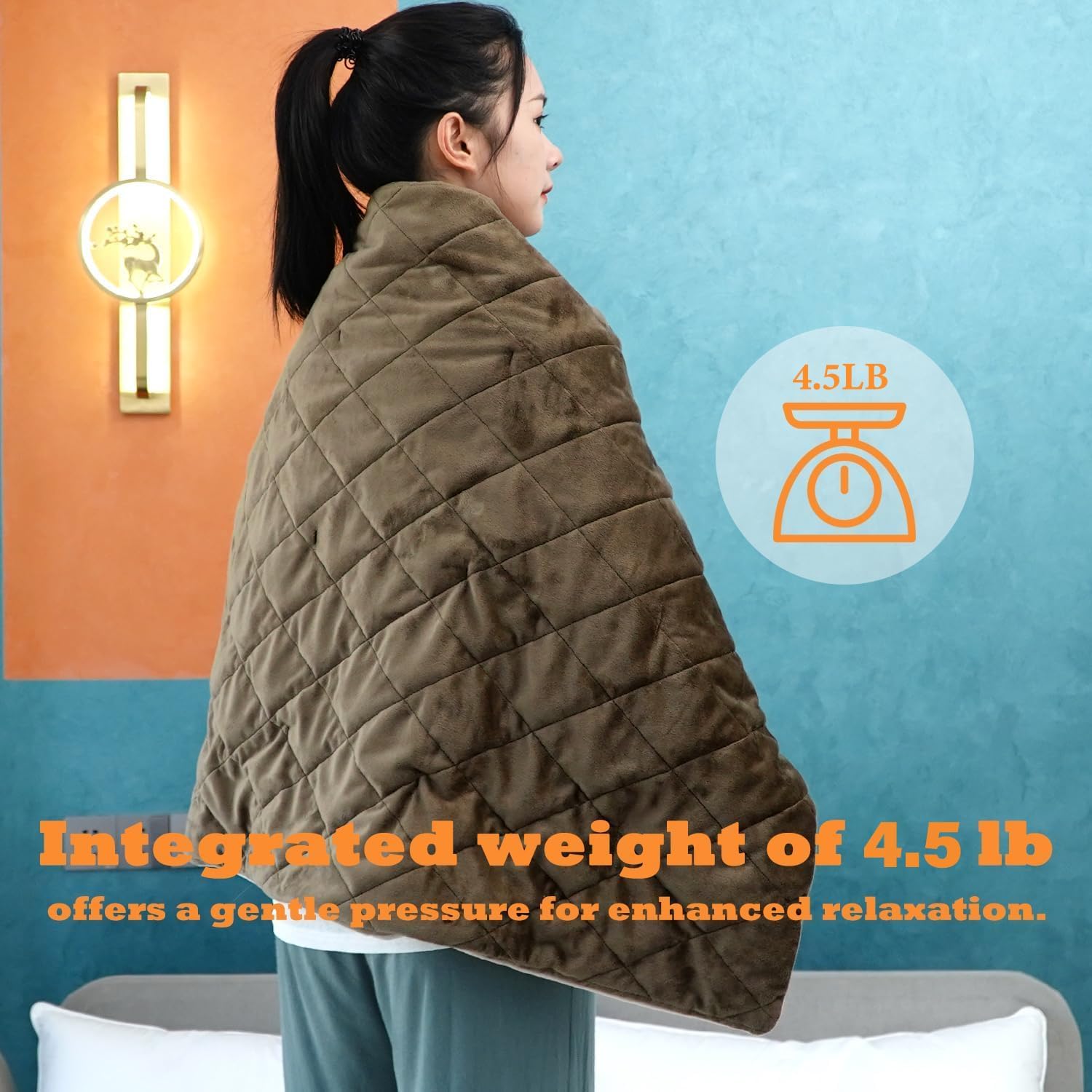 cozzyhug™ Pro Extreme Larger XXXL Weight Heating Pad with FIRfusion NEO Technology, Negative ion emitted, Far Infrared, Pain Relief Back, Neck, Shoulder, Knee, Leg, Arm, 4 Setting, auto-Off, Washable