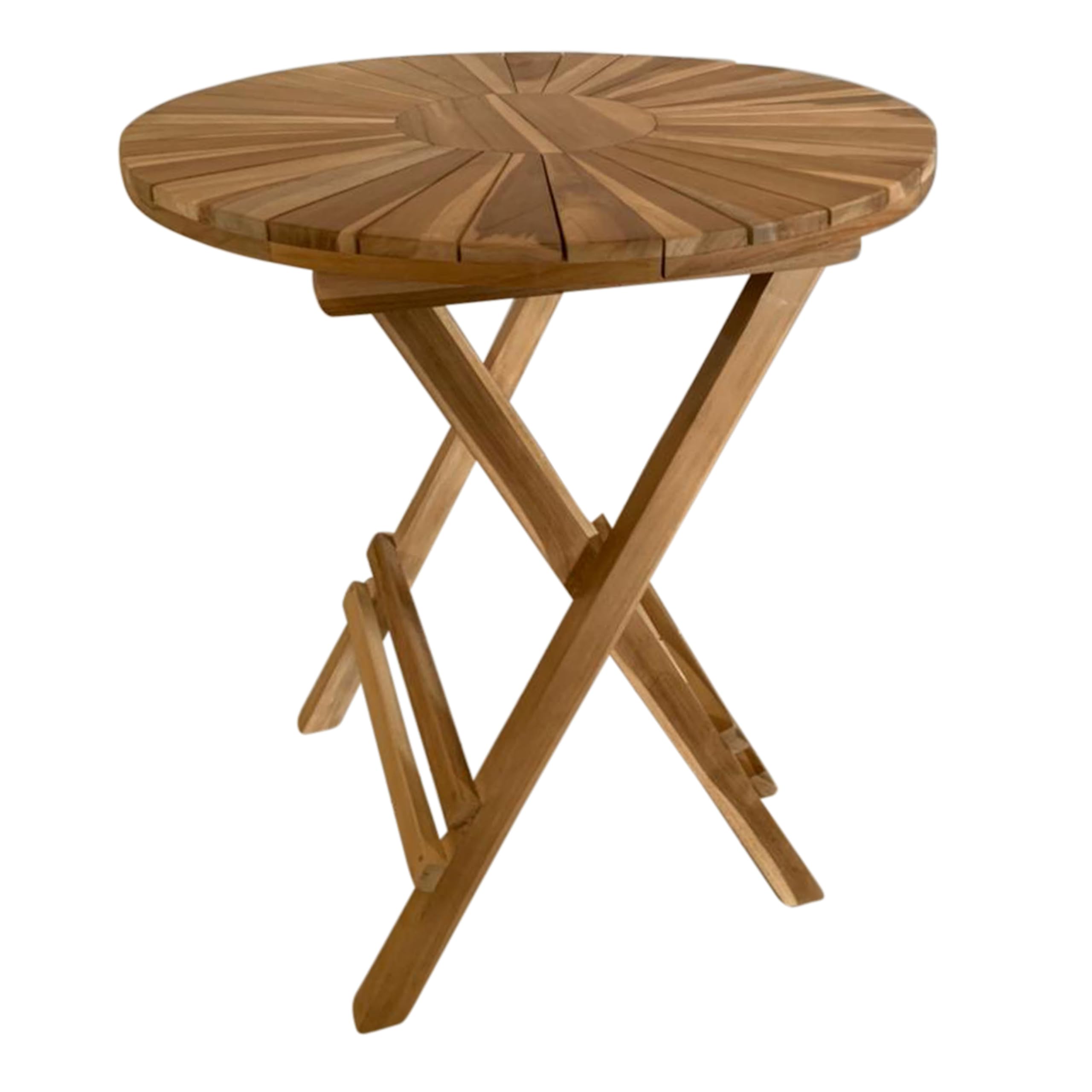 Table de jardin pliante en teck résistant AXI Gia solution petit espace balcon