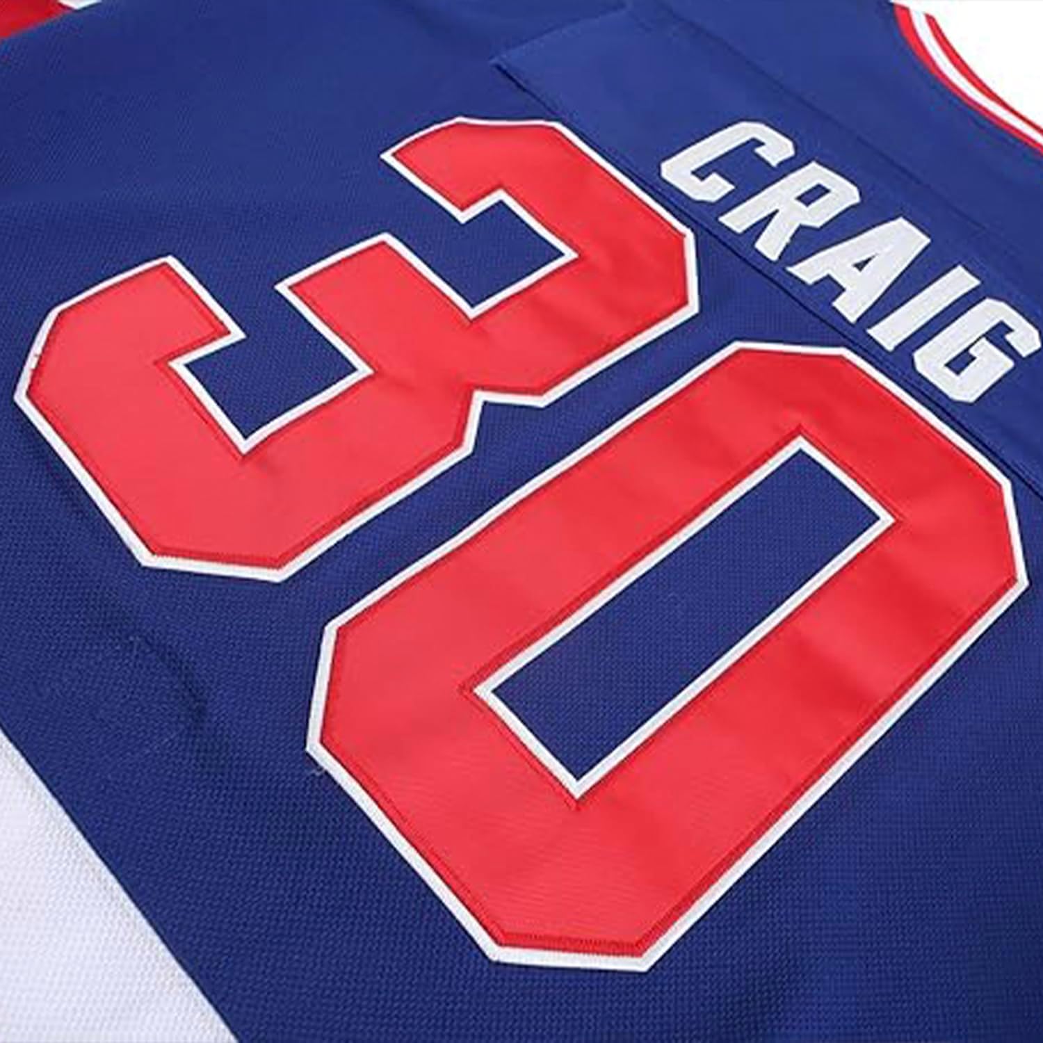 Jim Craig #30 Miracle 1980 USA Olympic Hockey Jersey – Stitched Letters, Adult Sizes S–5XL