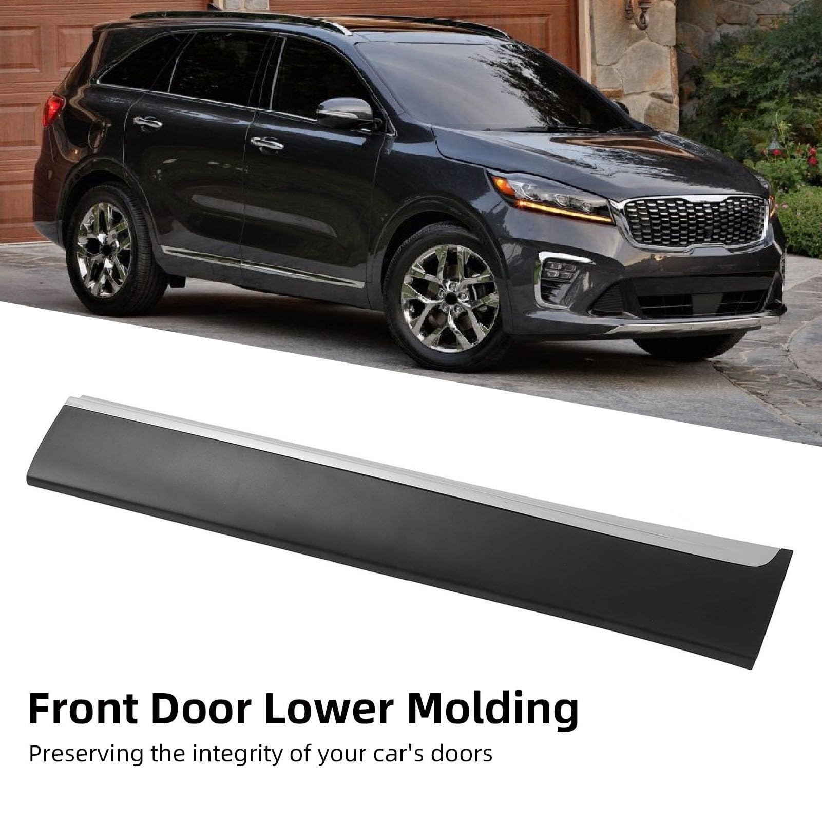Front Door Lower Molding Durable Protective Cover for Vehicles,