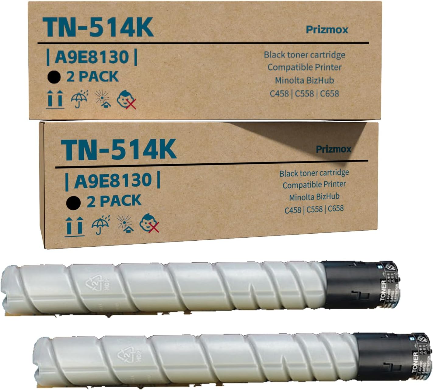 tn514k tn514 black high yield 28,000 pages toner cartridge compatible for konica tn514 tn516 tn515 tn514 tn513 tn512 tn324 tn326 for minolta bizhub c258 c308 c368 c454 c454e printer 2p