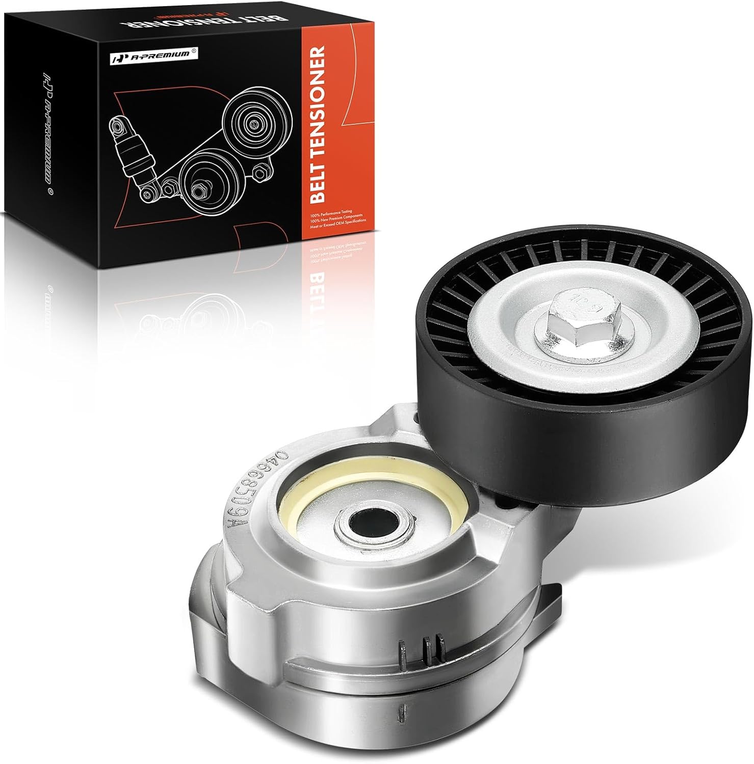 A-Premium Belt Tensioner Assembly with Pulley Compatible with Dodge Neon 2003-2005 &Chrysler PT Cruiser 2001-2010 2.4L, Replace# 04668509AB, 04668509AC
