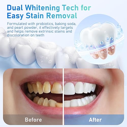 Miniatura 5 de Popboom - Pastillas de enjuague bucal probiótico de tamaño de viaje para cuidado bucal sobre la marcha, tabletas de enjuague bucal blanqueamiento