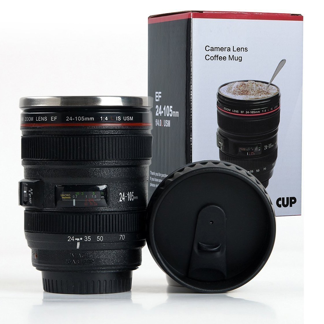 Camera Lense Coffee Mug Camera Cup Unique Coffee Mugs Magic Mug Mug for Gift Camera Lense Coffee Mug for Travel, Office, Men etc 350 ML