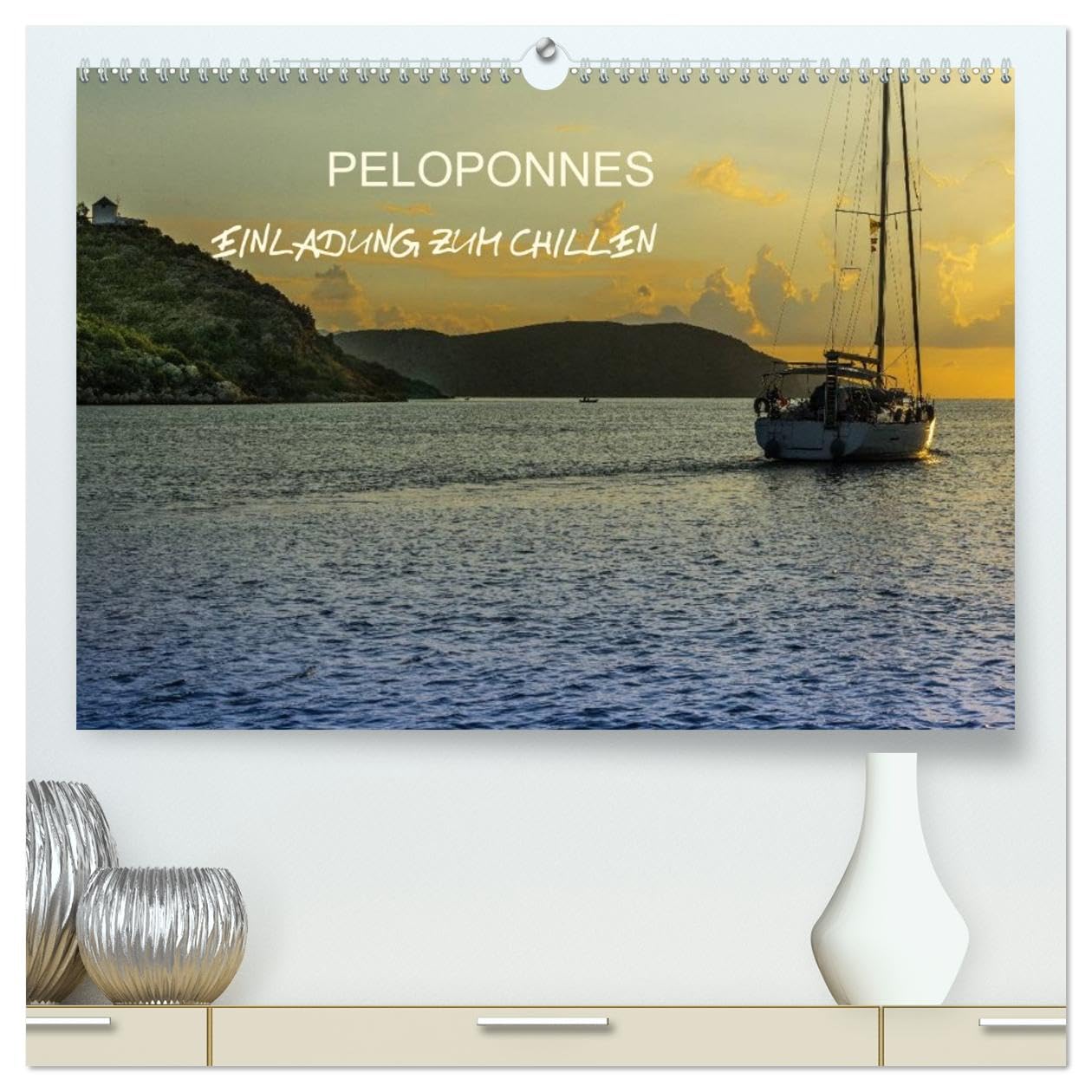 Peloponnes - Einladung zum Chillen (hochwertiger Premium Wandkalender 2026 DIN A2 quer), Kunstdruck in Hochglanz: Peloponnes - Eine Einladung zum chillen und kulturen (CALVENDO Orte)