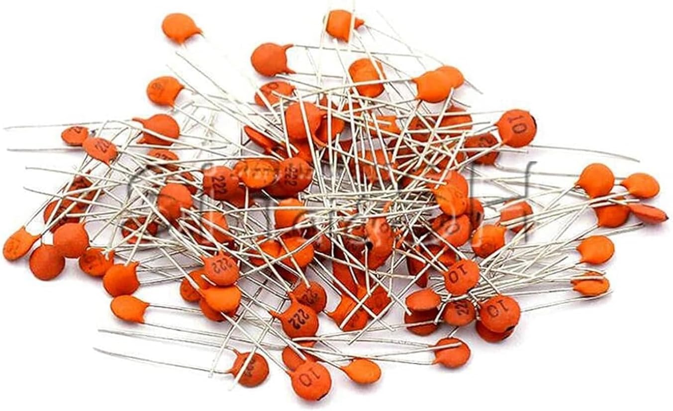 Besomi Electronics20-Pack Besomi Electronics Ceramic Disc Capacitors, 2.2nF, High-Stability, Low-Loss, for Electronic Circuits, Audio Systems, and DIY Projects