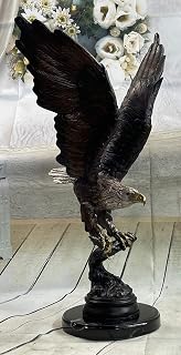 Jules Moigniez Bronze Eagle Sculpture Multi Color Patina