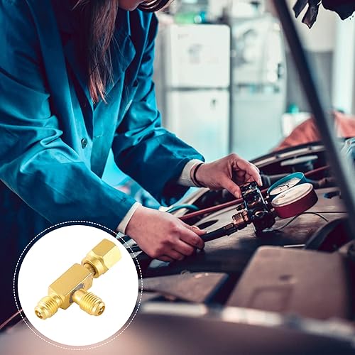 Miniatura 5 de Camiseta de acceso rápido al acoplador, adaptador en T de acoplador rápido de núcleo de válvulas de 14 pulgadas con conector giratorio para colector