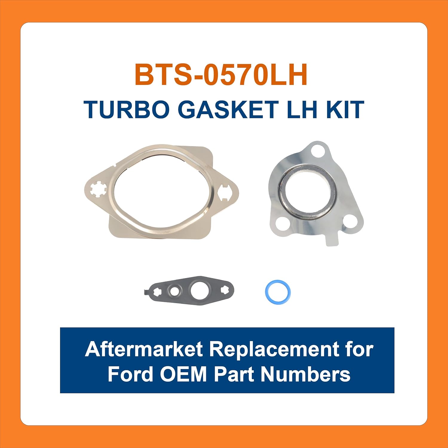 BTS-0570LH Turbo Exhaut Gasket LH Kit Kit de Juntas de Escape de Turbo de Lado Izquierdo EcoBoost 3.5L