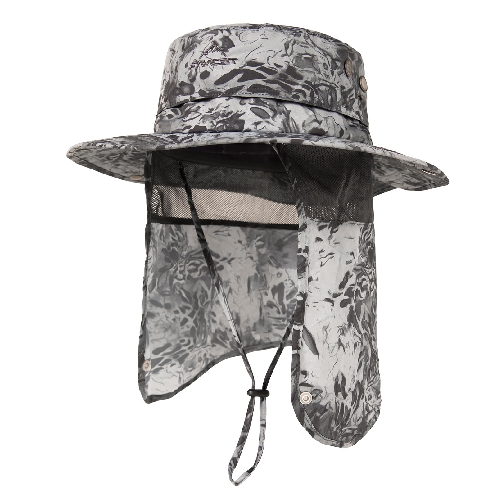 TOP-EX UVCoolix™ Chapeaux de soleil rafraîchissants pour homme et femme avec protection du cou, UPF 50 à large bord, protection UV, chapeau boonie pour randonnée, safari, imperméable, respirant, XL
