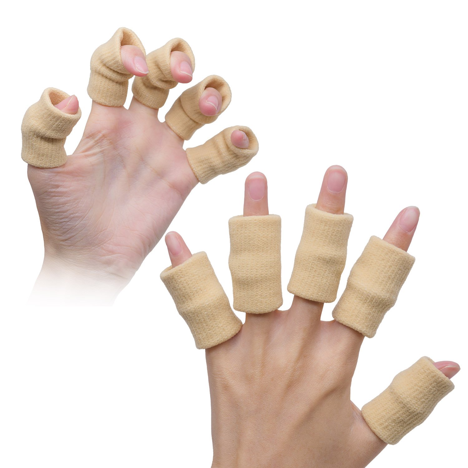 TRIXES guaine proteggi dita riscaldamento muscolare elasticizzate supporto sport