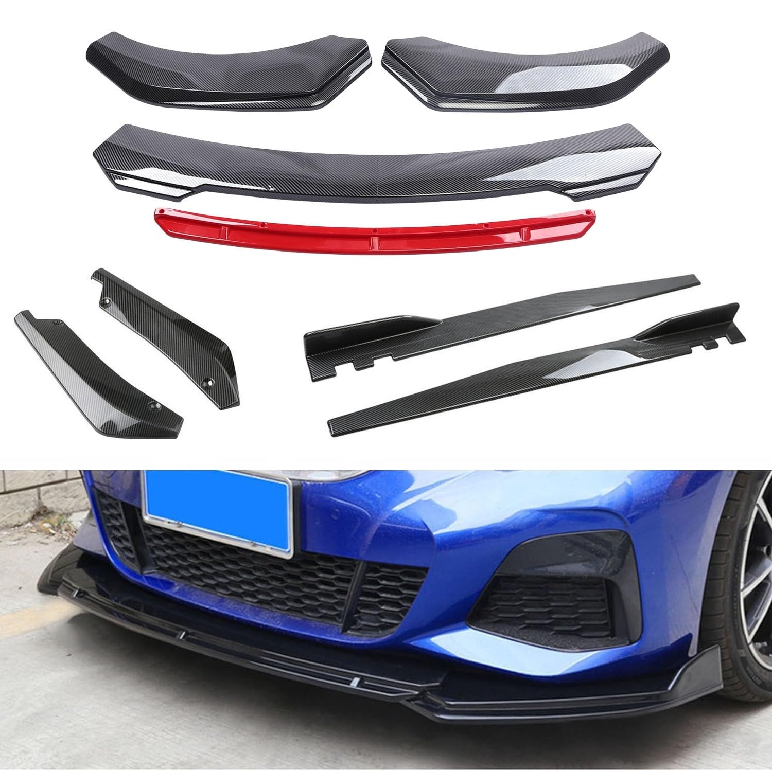 C-HR CHR フロントリップスポイラー 外装 エアロバンパー カーボン調 C-HR CHR フロントリップスポイラー 外装 エアロバンパー カーボン調