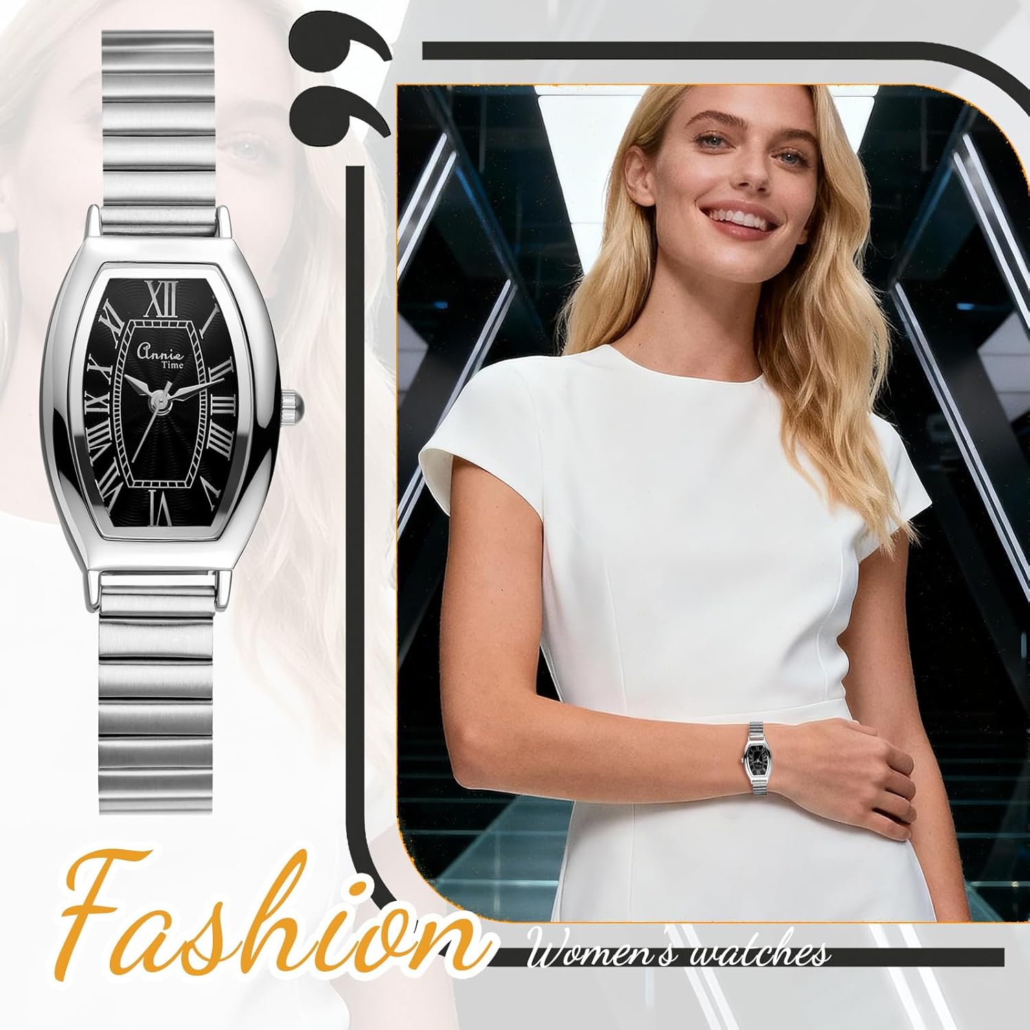 Avaner Women's Bracelet Wrist Watches: Ladies Vintage Retro Gold Silver Stainless Steel Band Band Elegant Quartz Watch - Image 5