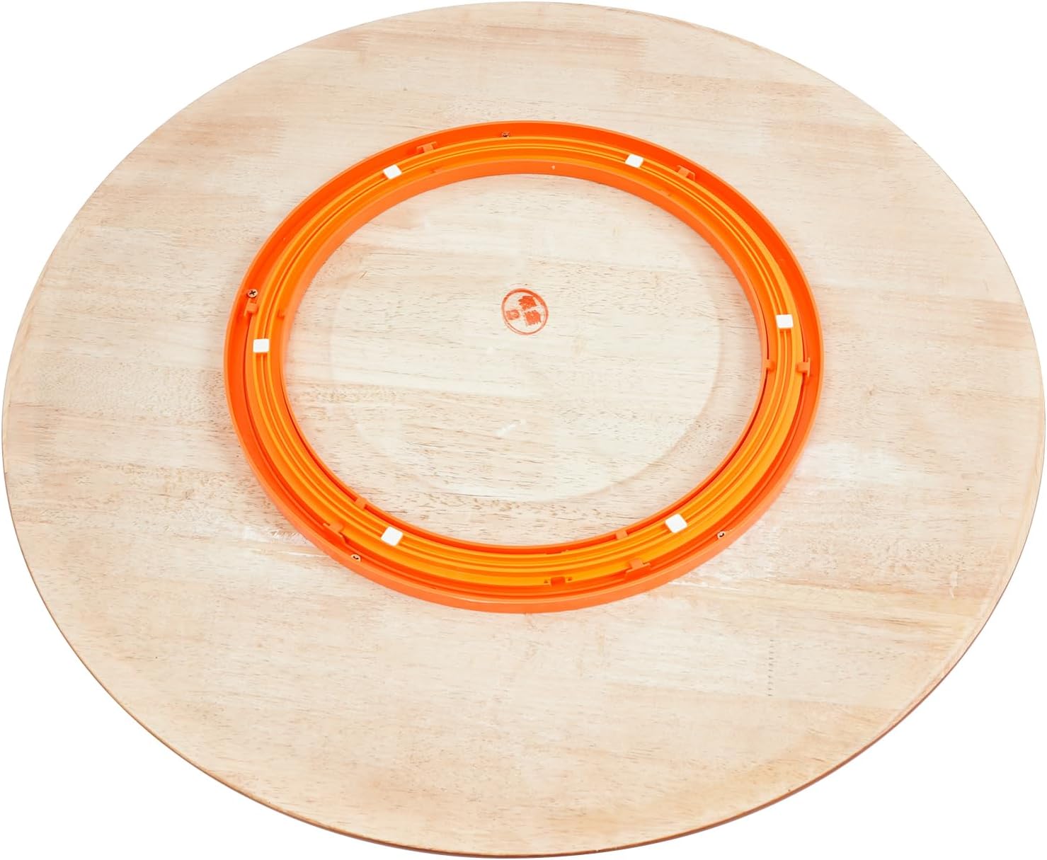 27.56in Large Wooden Lazy Susan Turntable, Home Rotatable Rotating Tray Tabletop Serving Tray, Swivel Base Silent/Smooth, Table Top Round Serving Plate for Dining Table
