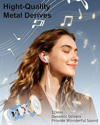 Miniatura 2 de Auriculares Lightning para Apple, auriculares con cable con micrófono para iPhone 14 Pro Max 13 12 11 SE2 XS XR X 8 Plus 7 6s 5 iPad iPod Touch,