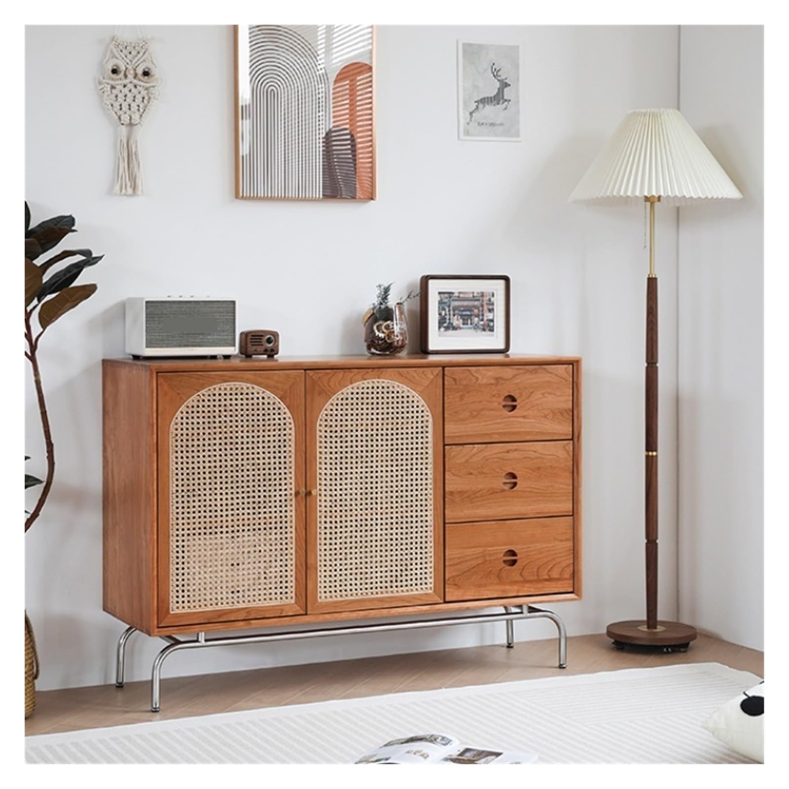 Armadio cucina Credenza in legno for la casa Soggiorno multifunzionale stoccaggio