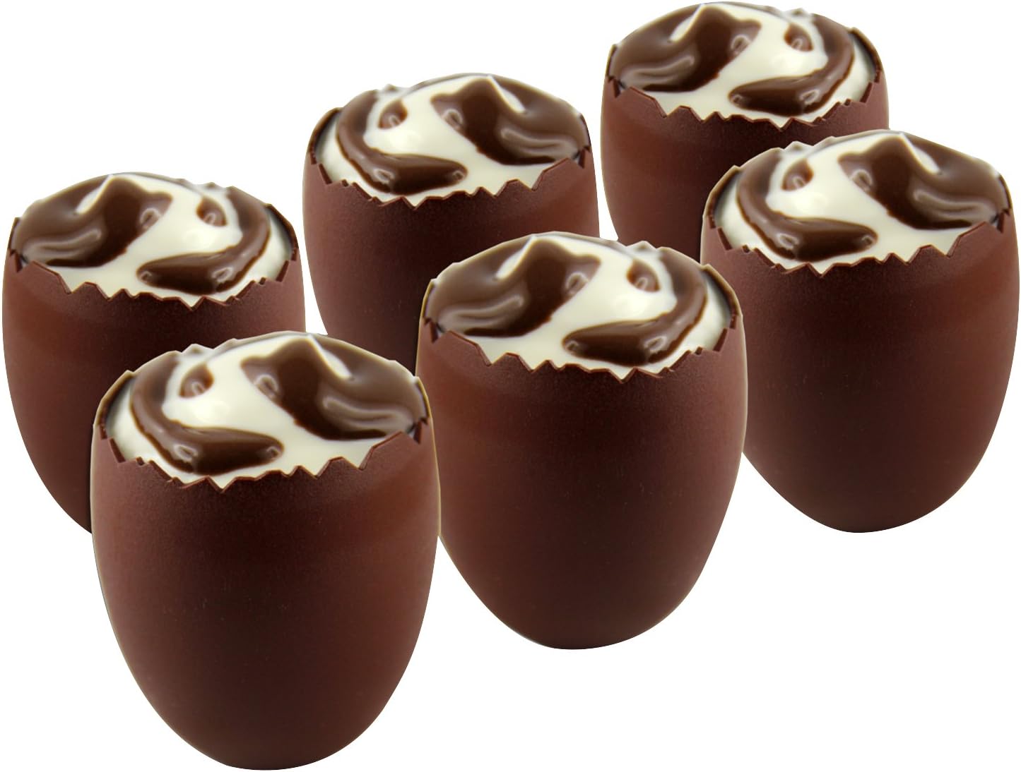 Kubb K135 Set of 6 Plastic Chocolate Egg Verrines