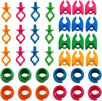 Fbshicung 36pcs Thread Spool Huggers/Bobbin Holders/Bobbin Clamp Clips Keeping Bobbin Thread Tails Under Control No Loose Ends-for Embroidery Quilting Sewing Accessory