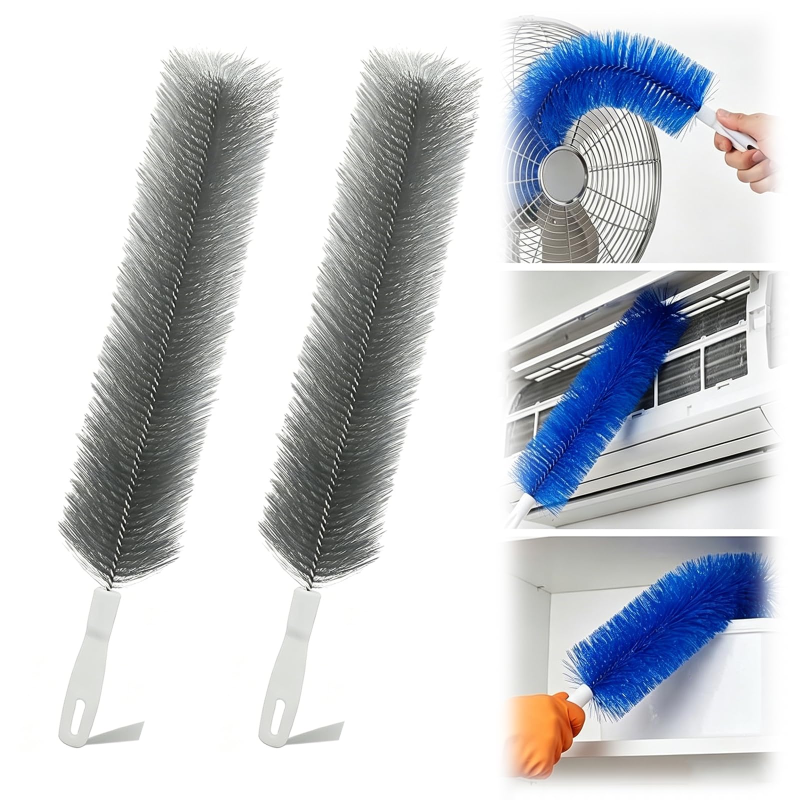 Long Reach Flexible Duster Brush,Bendable Microfiber Head