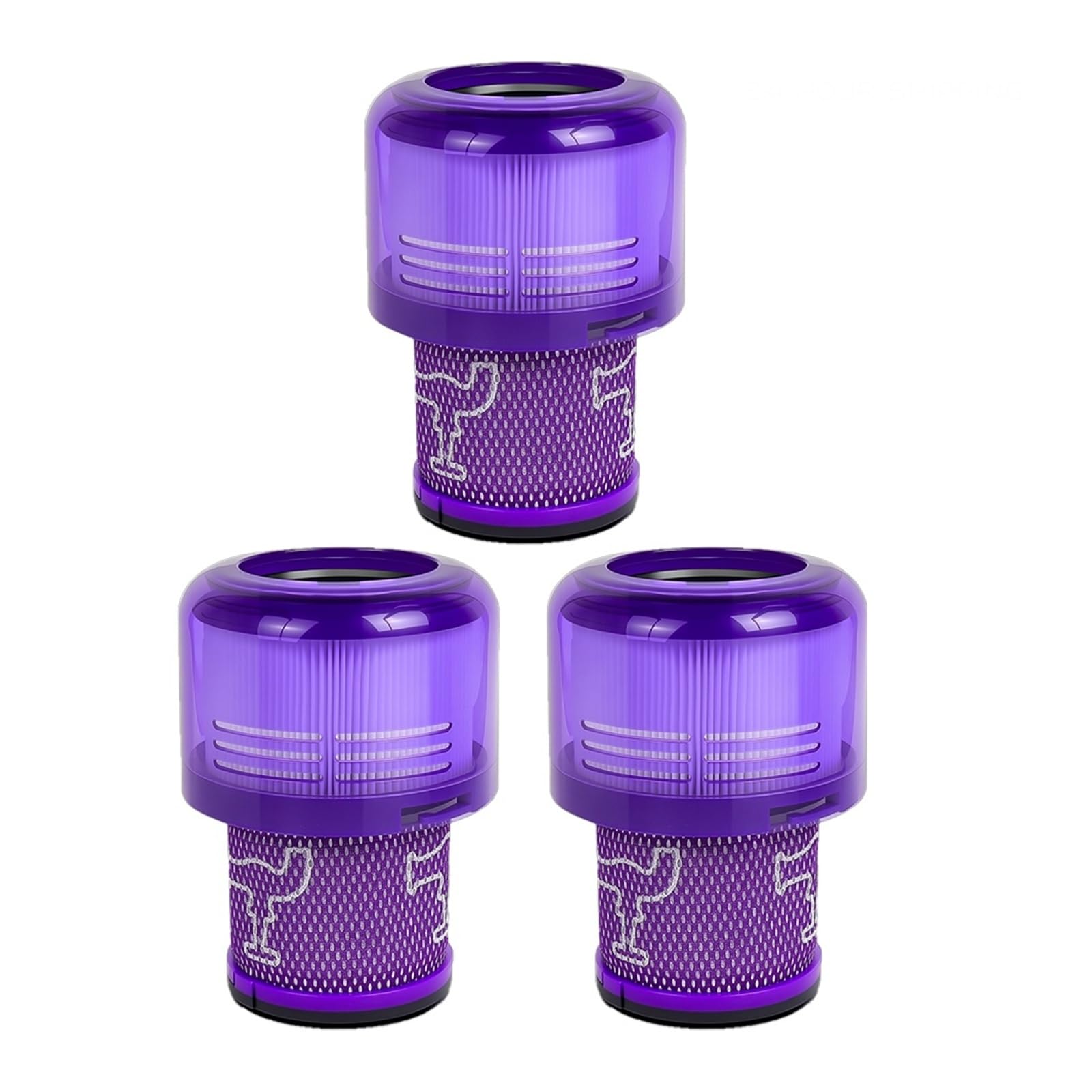 Filtre pour aspirateur Dyson V11 V15 élimine poussière et odeurs lot de 3
