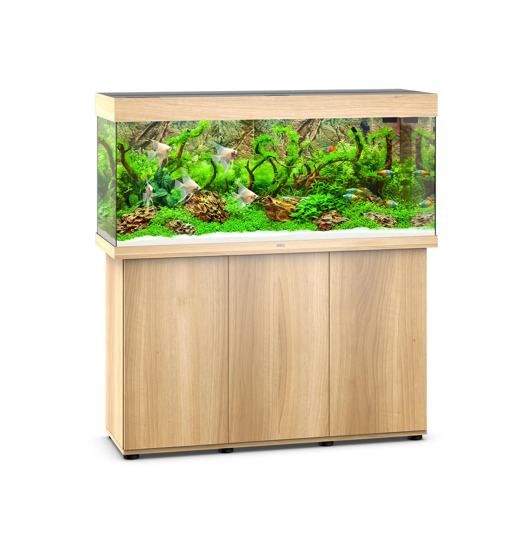 JUWEL Aquarium Rio 240 Kombination helles Holz Premium-Bundle