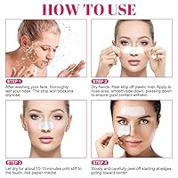 Vista 4 de Nose Strips Blackhead Remover, 90pcs Blackhead Remover Strip with Natural Charcoal, Pore Strips Nose for Removal