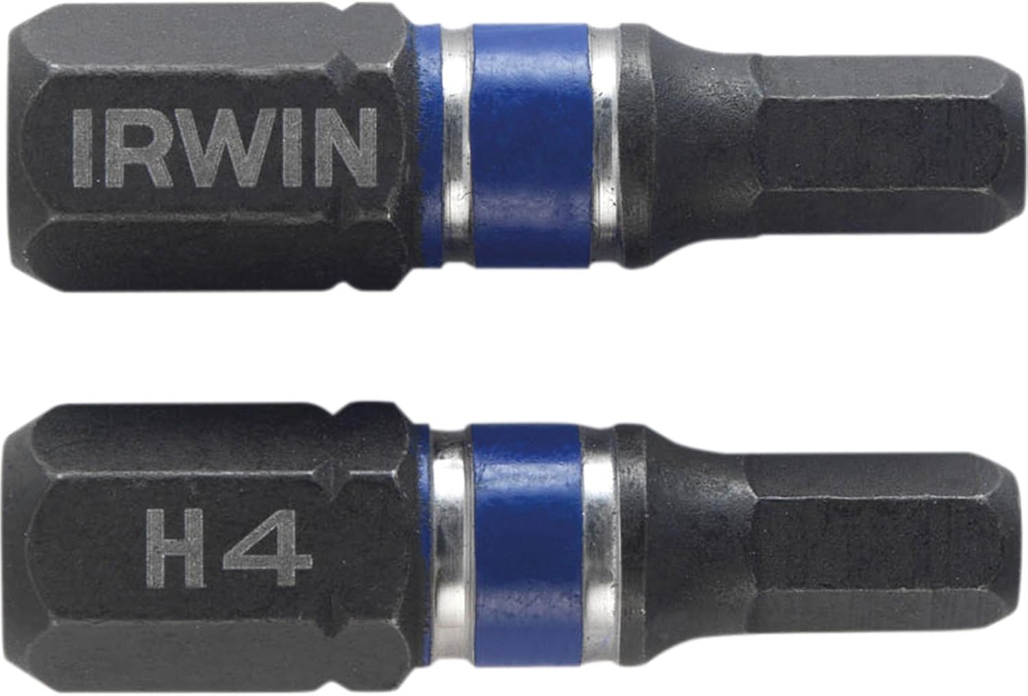 Irwin 1923344 Impact Screwdriver Bits Hex 4 25mm Pack of 2