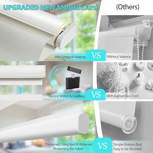 Miniatura 4 de CITOLEN Persianas motorizadas con cenefa integral, persianas inteligentes mejoradas, persianas automáticas de tamaño personalizado para ventanas con