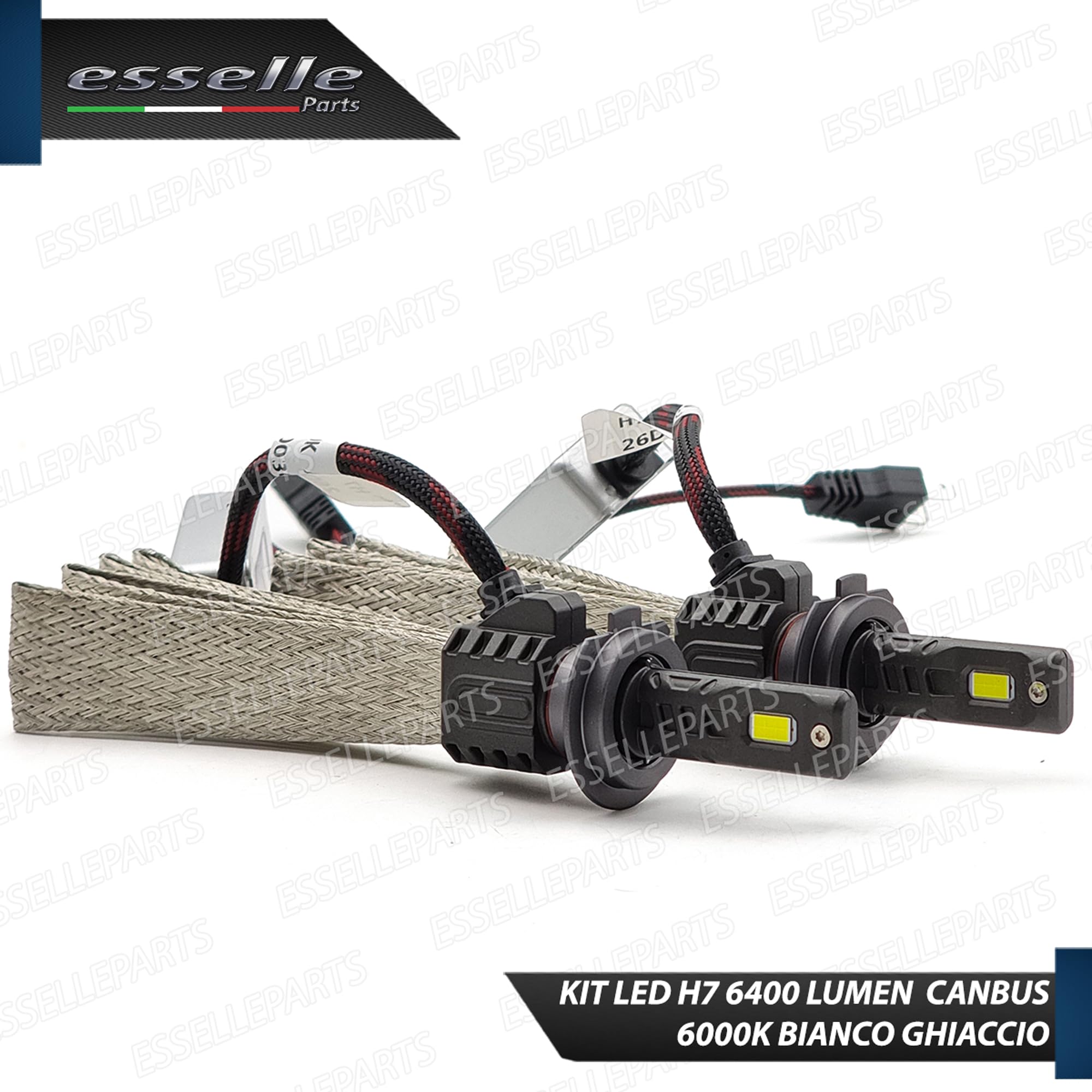 Kit Full LED H7 Canbus 6400 Lumen 6000K Bianco Ghiaccio Plug & Play
