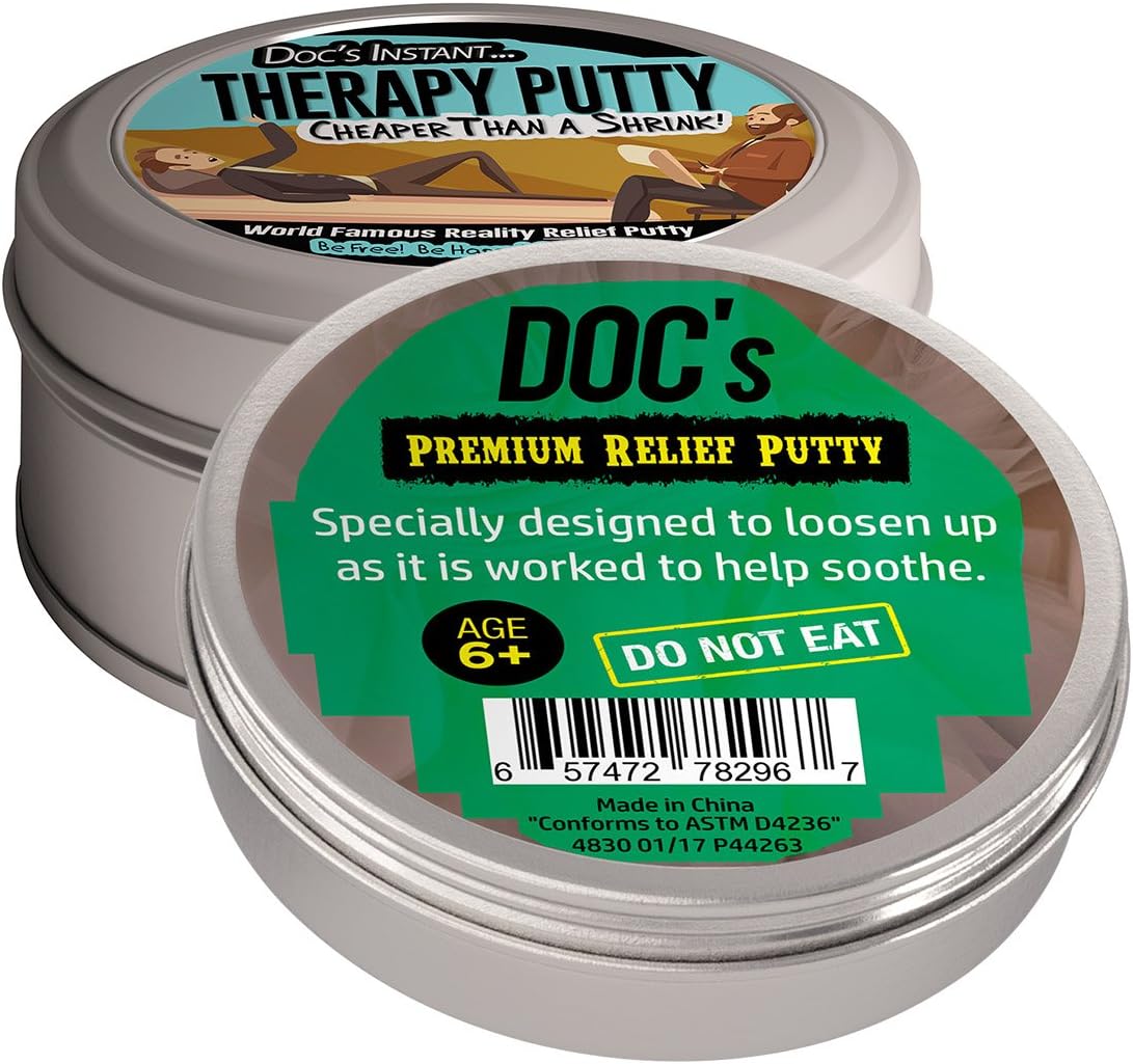 Instant Therapy Putty - Stress Relief Instant Therapy Gifts Funny Gag Gifts for Friends BFF Gifts Stocking Stuffers for Men and Women Secret Santa Gifts for Men and Women Weird Gifts Cheap Therapy