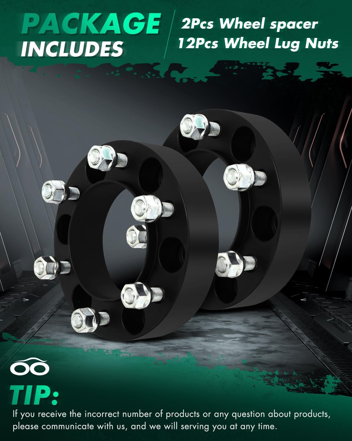 SCITOO 2X 1.5 inch 6x139.7mm to 6x139.7mm Hubcentric Wheel Spacers Adapters 6x5.5 to 6x5.5 106mm Hub Bore Compatible with 2007-2015 for 4-Runner for FJ Cruiser