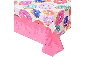 Donut With Dad Plastic Tablecloth