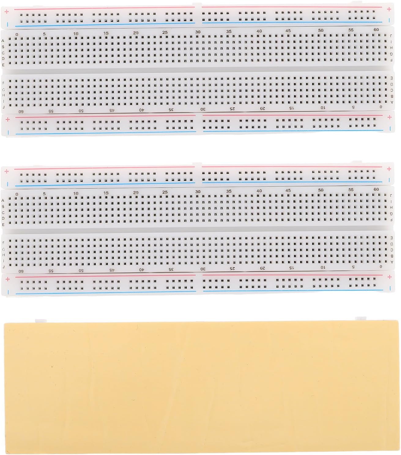 830 Tiepoint Solderless Breadboard Kit, 3 Pack Plastic PCB Board