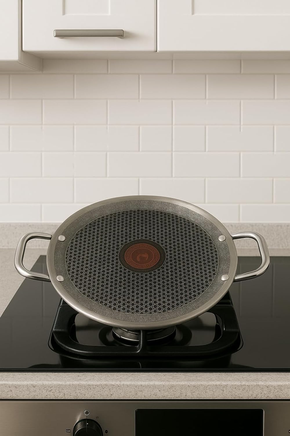 MIRACLE Traditional Roti Tawa 12 Inch (30 cm) Cast Iron Griddle Pan 2.3mm Balanced Thickness Honeycomb Textured Surface Medium Heat Recommended Chapati Tortilla Flatbread Gas Stove Compatible - Image 4