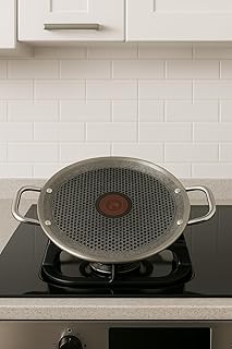 MIRACLE Indian Roti Tawa 11.8 Inch – Cast Iron Chapati & Tortilla Pan – Round Flatbread Griddle with Stainless Steel Handle – Naturally Non-Stick Seasoned Tava – Gas & Induction Compatible