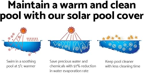 Bestway 58240 Bâche solaire pour piscine hors sol rectangulaire Bleu 382,7 x 179,3 cm - 4